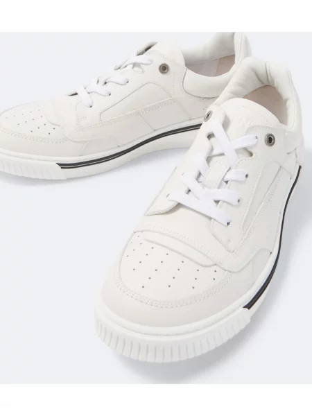 Sneakerși Fendi din piele alb
