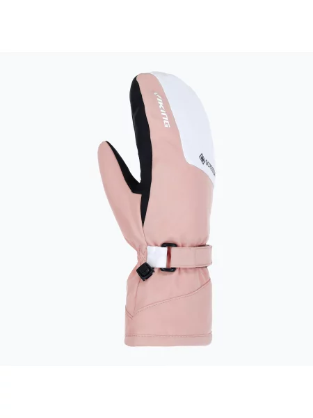 Mănuși de schi pentru femei Viking Sherpa Gore-Tex Mitten Ski light pink/white alb