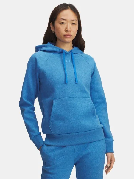 Hanorac cu glugă Under Armour din fleece albastru