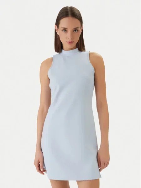 Calvin Klein Jeans Vsakodnevna obleka Interlock Mock modra