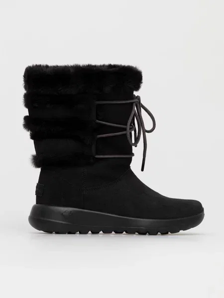 Велурени апрески Skechers черно