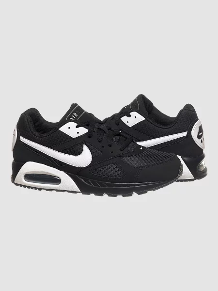 Кожаные повседневные кроссовки Nike Air Max черные