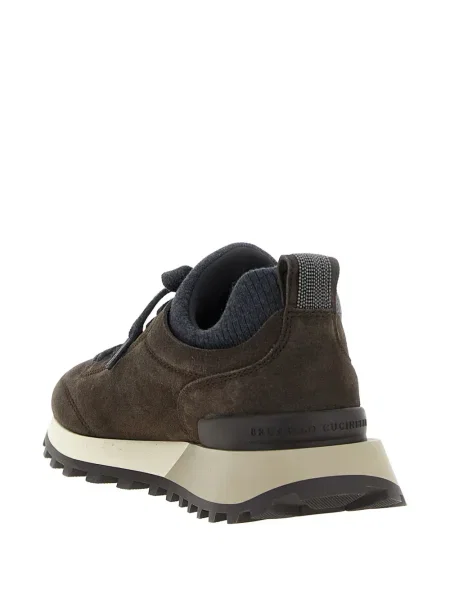 Sneakers Brunello Cucinelli σουέντ καφέ