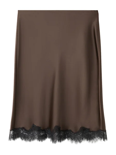 MANGO Fustă SELENA maro negru