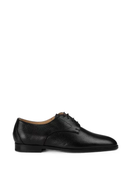 Pantofi loafer Doucal's cu șireturi din piele negru