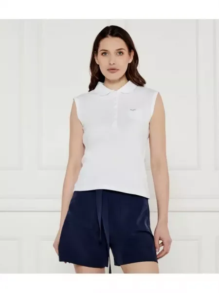 Guess Jeans Polo COLLAR alb