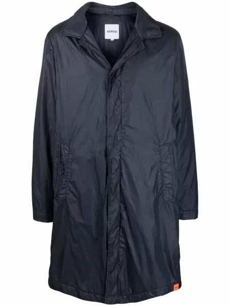 Парка Aspesi с качулка синьо