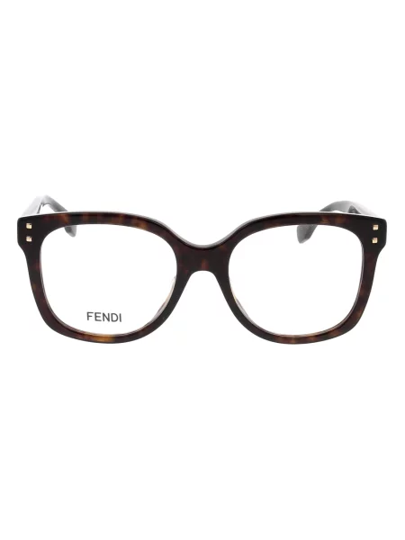 Okulary przeciwsłoneczne Fendi brązowe