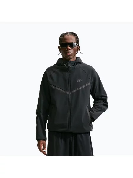 Geacă pentru bărbați Nike Tech Woven Full Zip Windrunner black negru