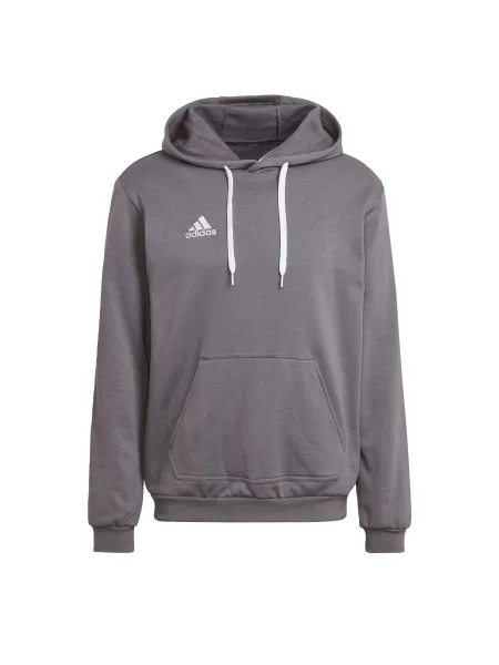 Суичър с качулка Adidas Sportswear с качулка сиво