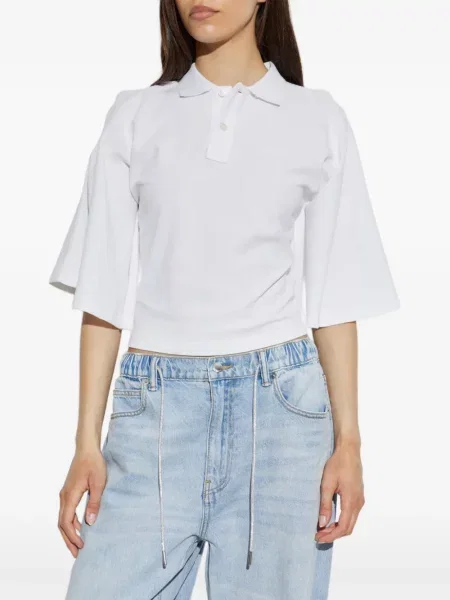 Trapéz pólóing Alexander Wang autogrammal fehér