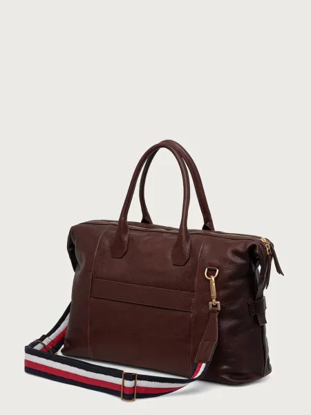 Tommy Hilfiger Torba weekendowa Th Casual Leather Duffle brązowy