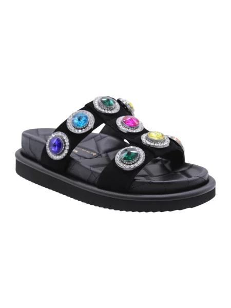 Klapki Kurt Geiger zamszowe czarne