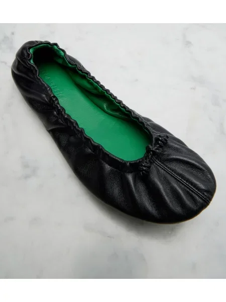 Balerini Bottega Veneta din piele negru