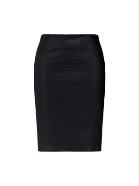 Spódnica skórzana Givenchy czarna