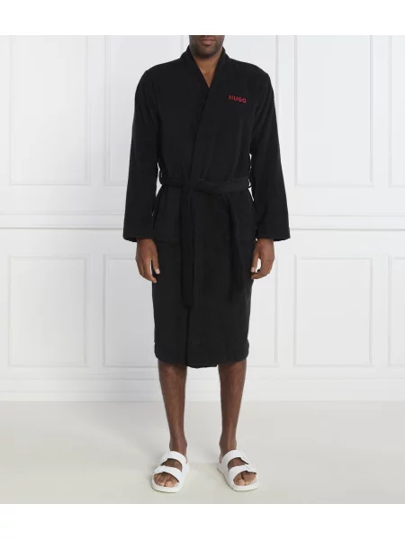 Hugo Bodywear Halat Terry Gown negru
