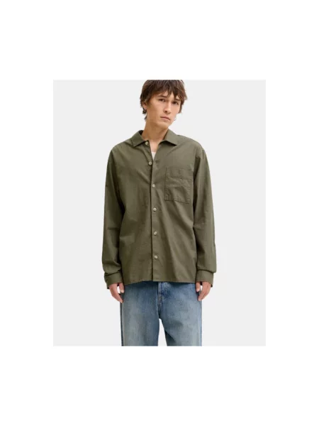 JACK & JONES Košulja JJETRISTAN maslinasta zelena