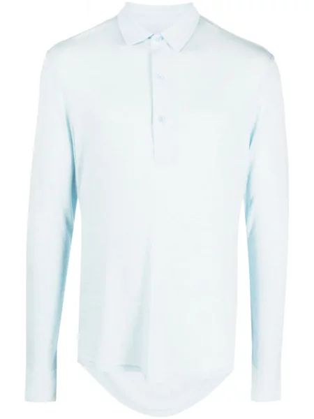 Polo Orlebar Brown lung albastru