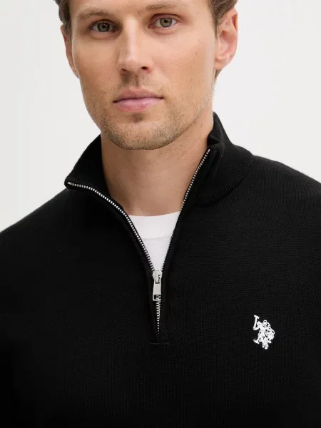 U.S. Polo Assn. светр COTTON ZIP NECK