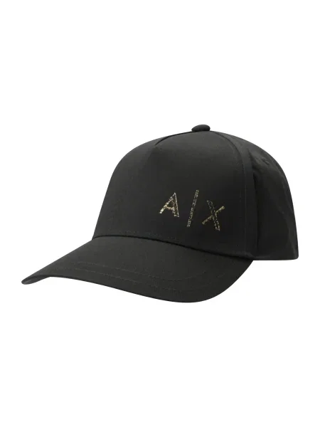 Armani Exchange șapcă de baseball din cu imprimeu negru