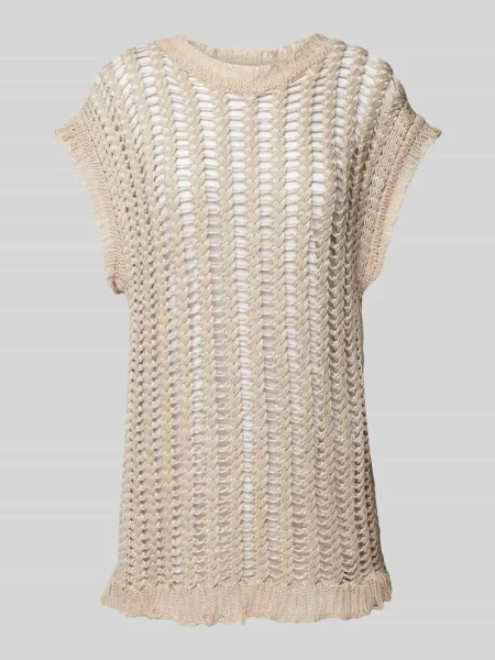 Bezrękawnik w jednolitym kolorze Stefanel biała