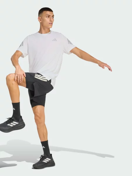 Переработанный футболка Adidas белая
