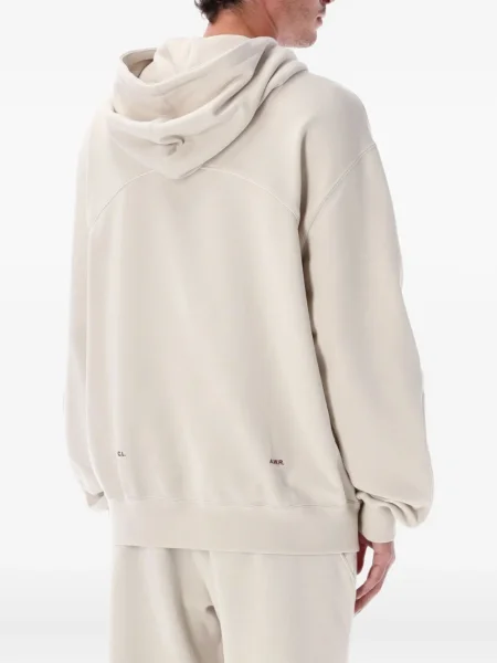 Tricou Nike din fleece alergare cu decolteu rotund gri