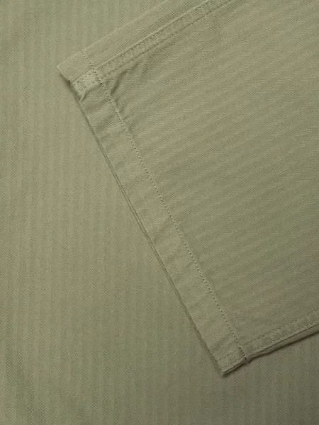 Pantaloni Nudie Jeans cu model herringbone verde