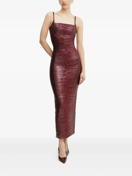 Rochie Hervé Léger de costum roșu