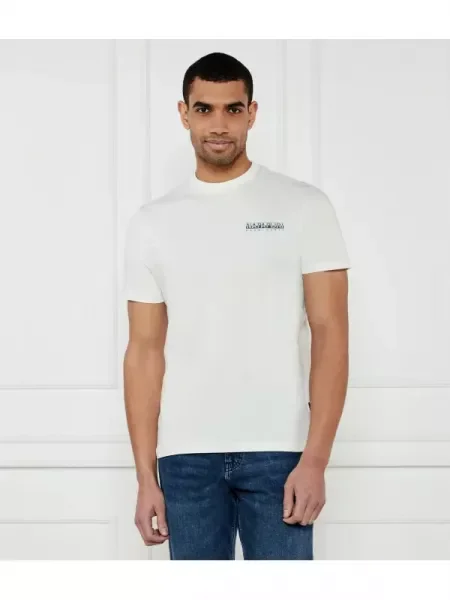 Napapijri Tricou S-DATI SS | Relaxed fit alb