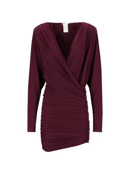 Rochie mini Amazuìn drapată roșu