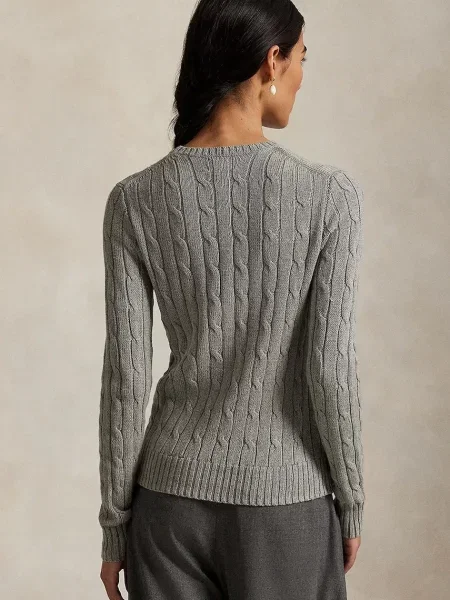 Светр із додаванням кашеміру Polo Ralph Lauren легкий сірий