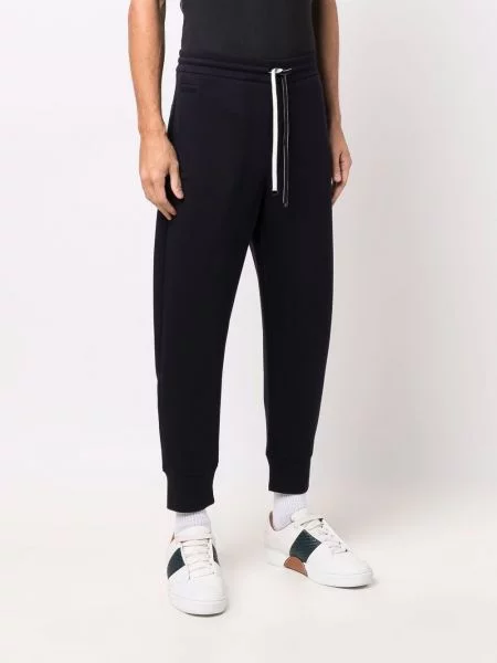 Spodnie Emporio Armani zwężane niebieskie