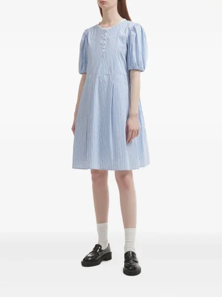Rochie mini B+ab cu dungi de costum albastru