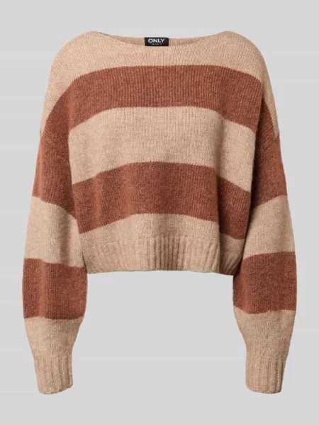 Sweter z dekoltem w łódkę Only