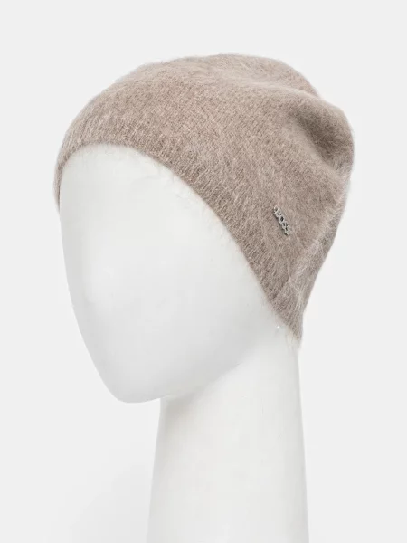 Кашемировая шапка Boss бежевая