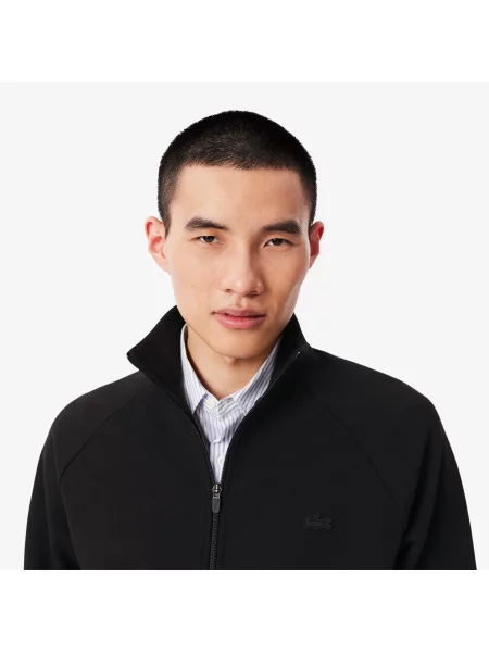 Толстовка Lacoste з джерсі чорна