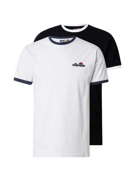 ELLESSE Tricou Meduno albastru închis / roșu / negru alb