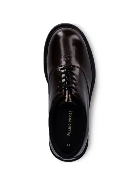 Δερμάτινος σκαρπίνια derby Filling Pieces καφέ