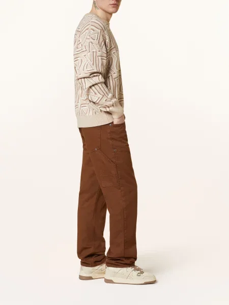 Eightyfive Cargo Džíny Straight Fit brown hnědé