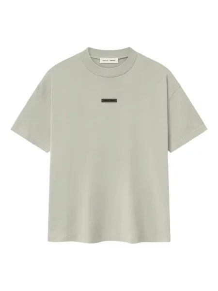 Tricou Fear Of God Essentials cu aplicații gri