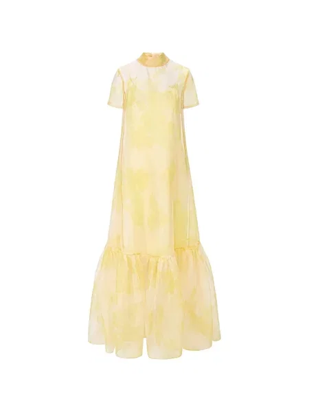 Rochie maxi Staud galben