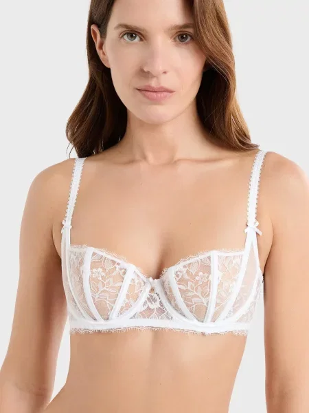 Бюстгальтер балконет Etam білий