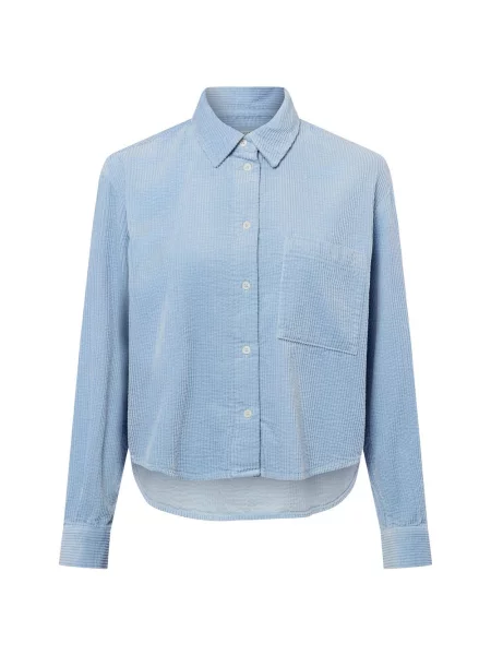 Marc O'Polo Denim bluzka sztruksowa Kobiety jednolity S niebieski