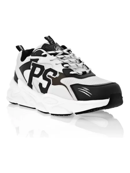 Sneakersy Plein Sport skórzane białe
