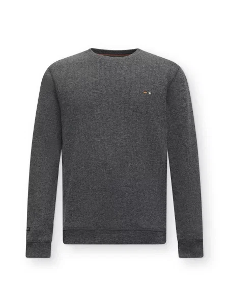INDICODE JEANS Pulover Dorburn amestecat negru