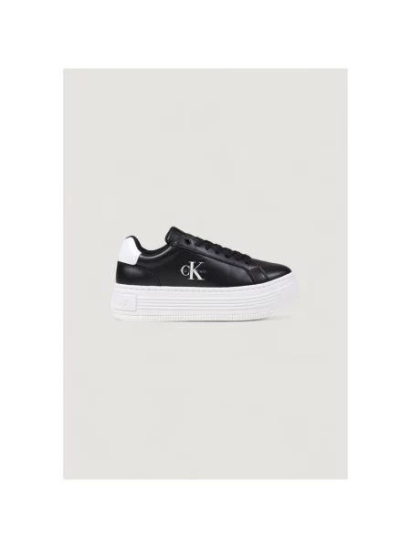 Calvin Klein Jeans Tenisice Bold Flatf Low Lace Lth crna
