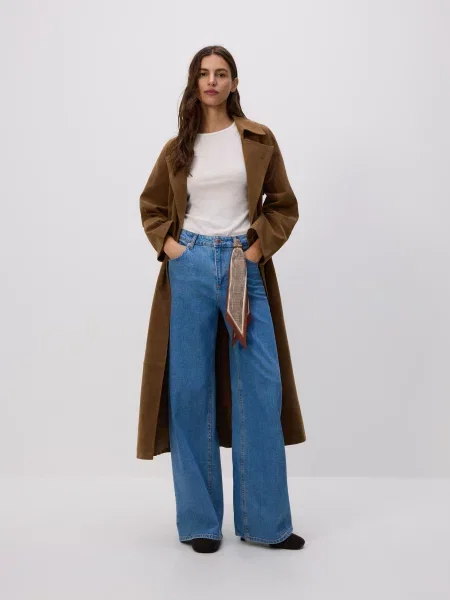 Reserved Широкі джинси з банданою синій