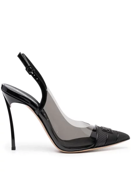 Pantofi cu toc Casadei din piele negru