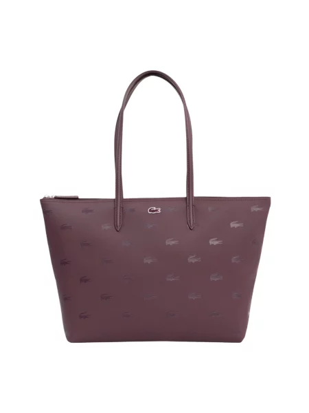 Shopperka Lacoste fioletowa